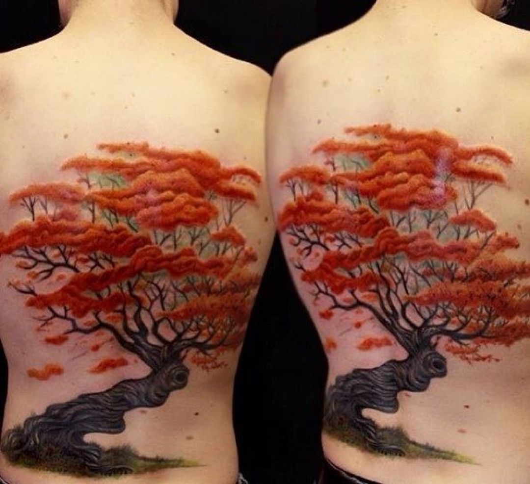 ✓[100+] 3d Tree Back Tattoo Design (png / jpg) (2023)