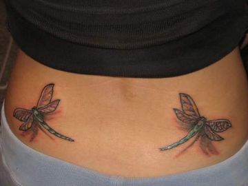 3d Realistic Dragonfly Tattoo Design