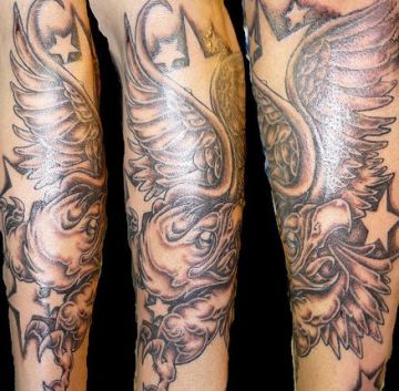 3d Eagle Tattoo Design
