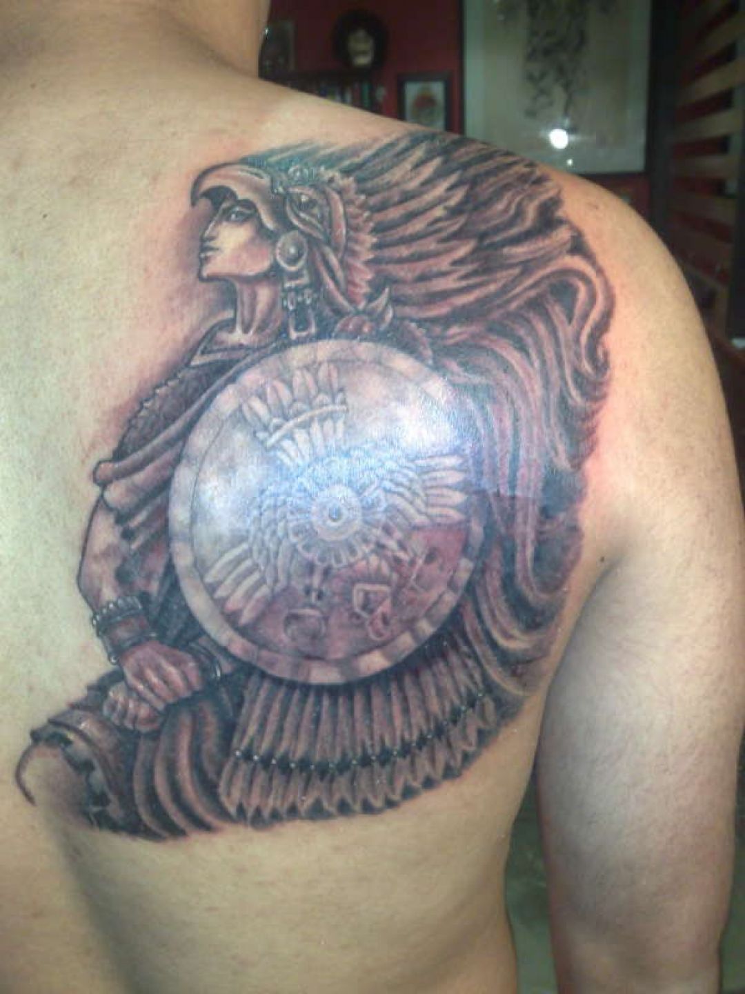 ✓[100+] Aztec Warrior Back Tattoo Design (png / jpg) (2023)