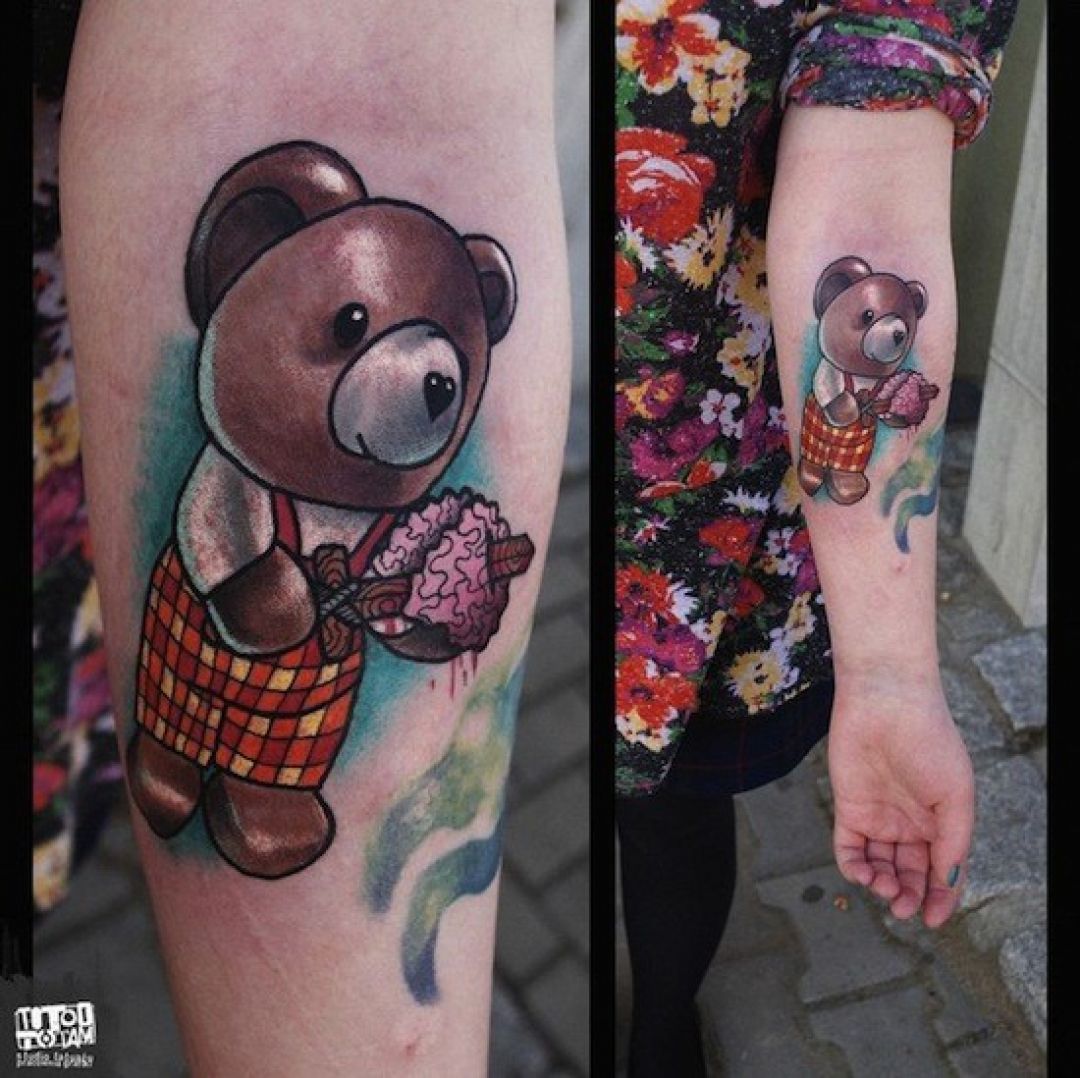 ✓[100+] Bear Forearm Tattoo Design (png / jpg) (2023)