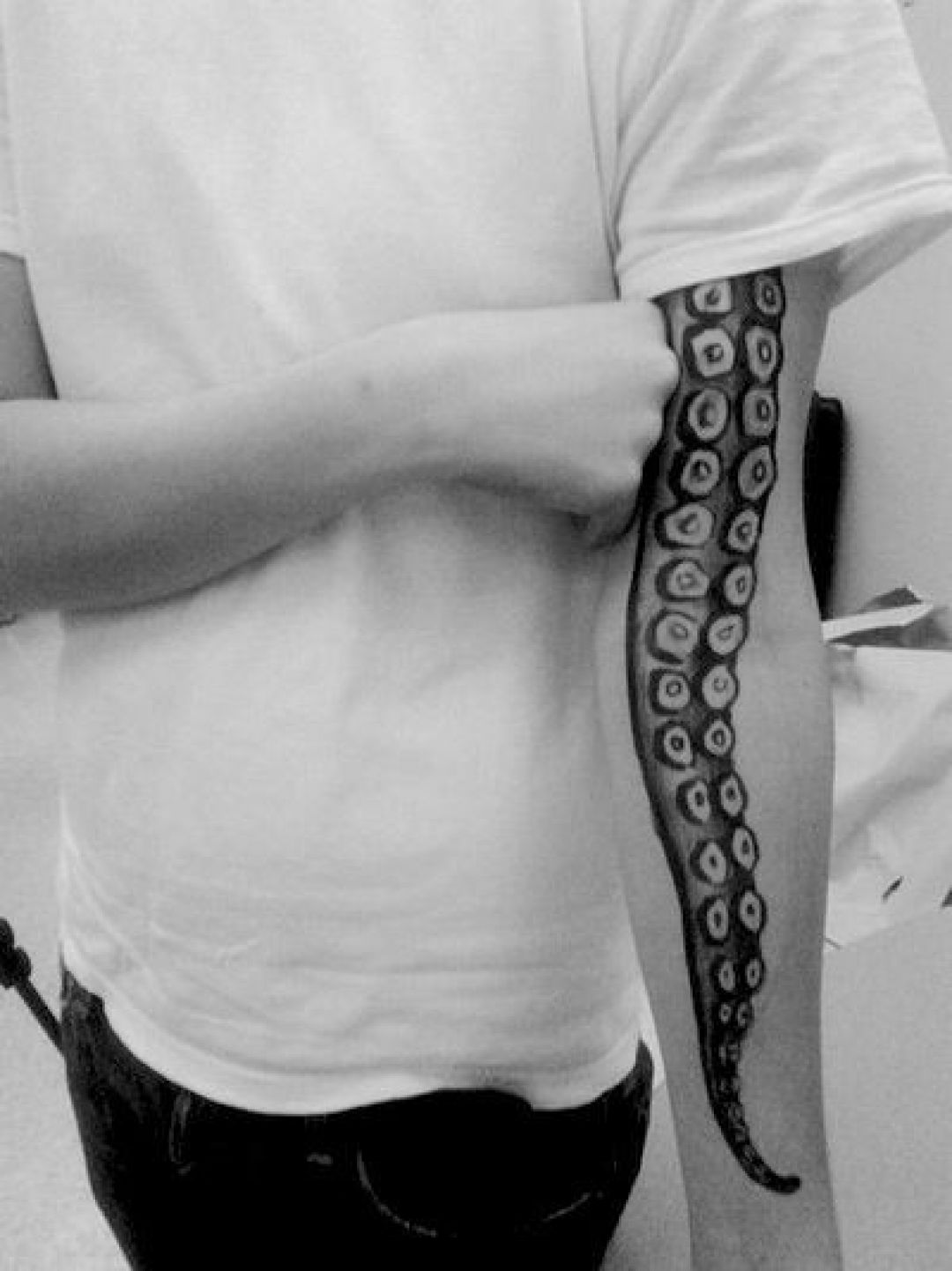 ✓[100+] Black & White Octopus Sleeve Tattoo Design (png / jpg) (2023)
