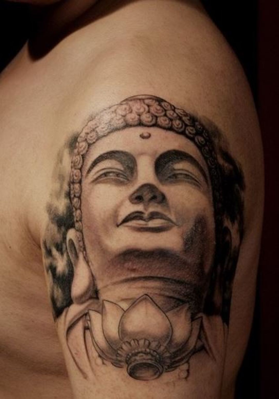 ✓[100+] Buddhist Buddha Lotus Head, Shoulder Tattoo Design (png / jpg)  (2023)