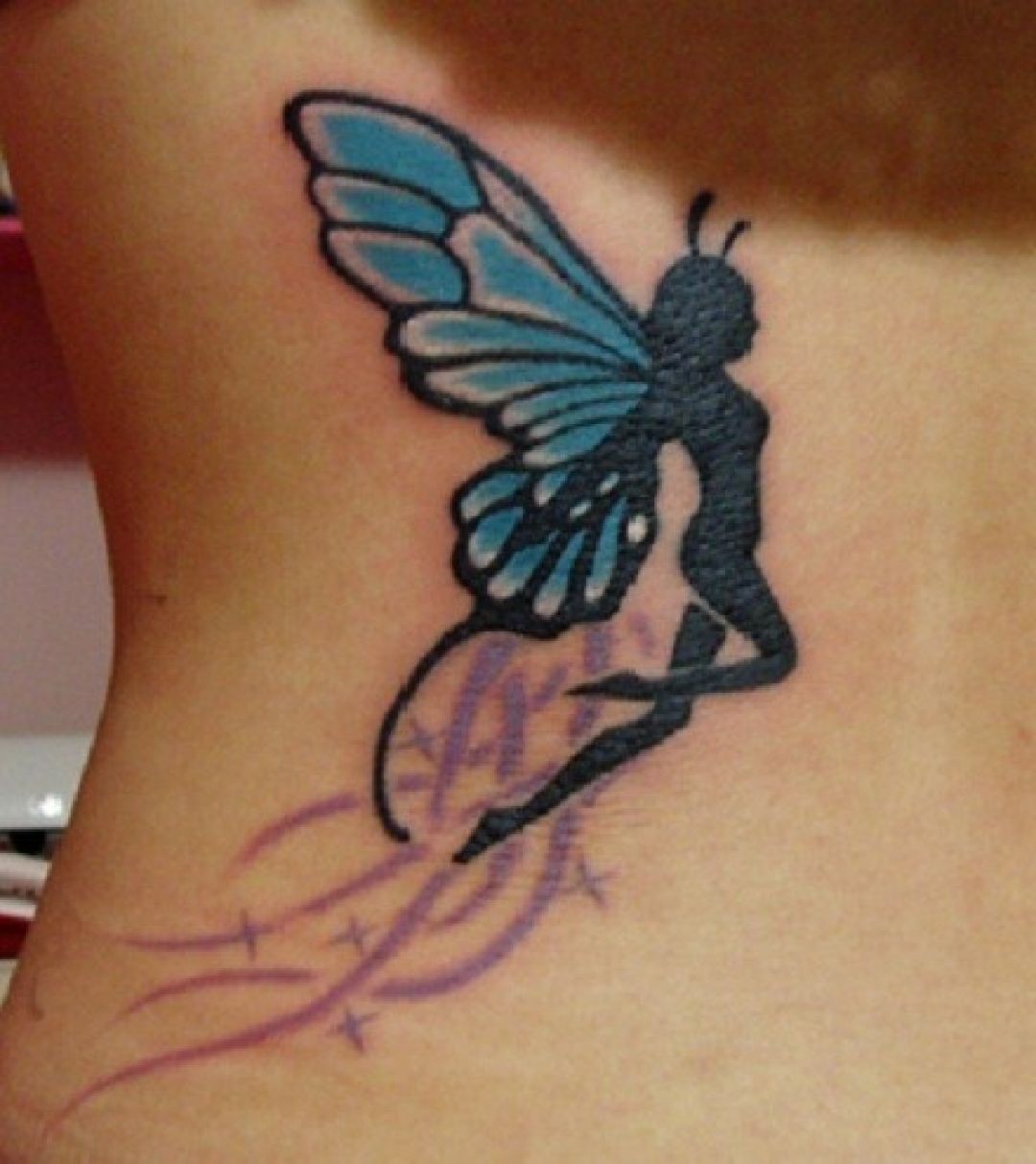 Butterfly fairy tattoo