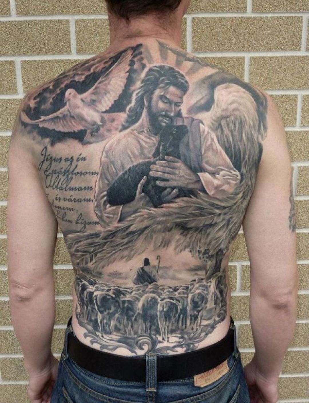 ✓[100+] Dove Jesus Back Tattoo Design (png / jpg) (2023)