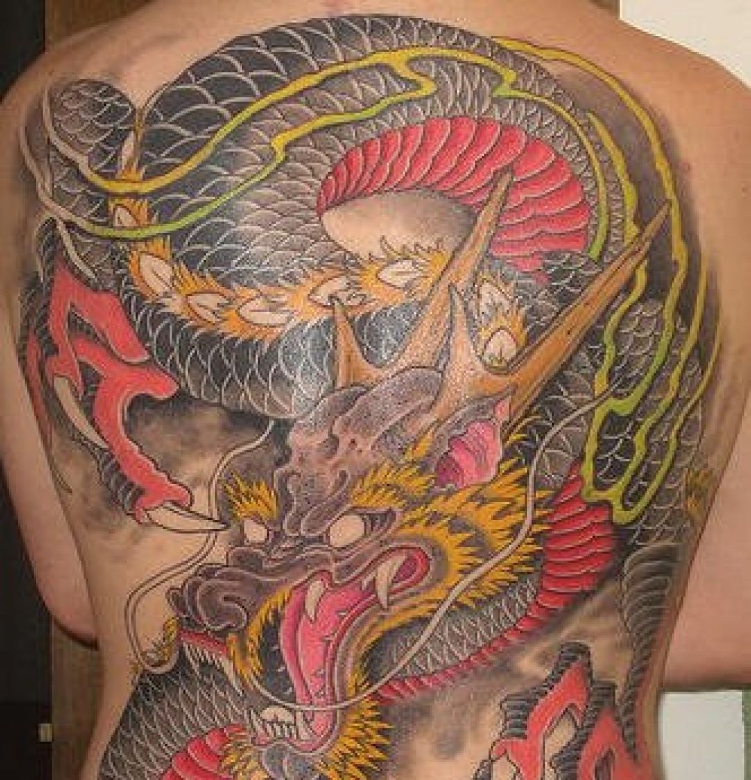 ✓[100+] Dragon Monster Back Tattoo Design (png / jpg) (2023)
