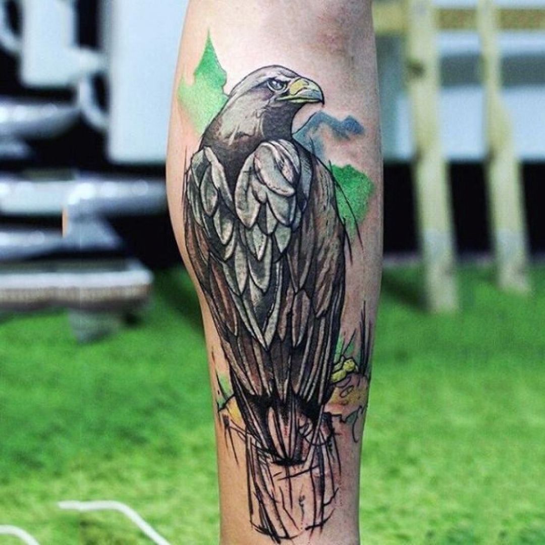 Eagle, Snake & Skull Temporary Tattoo Fake Sticker Women Mens Arm Leg  Thigh | eBay