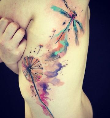 Blossom Ribs Tattoo Design