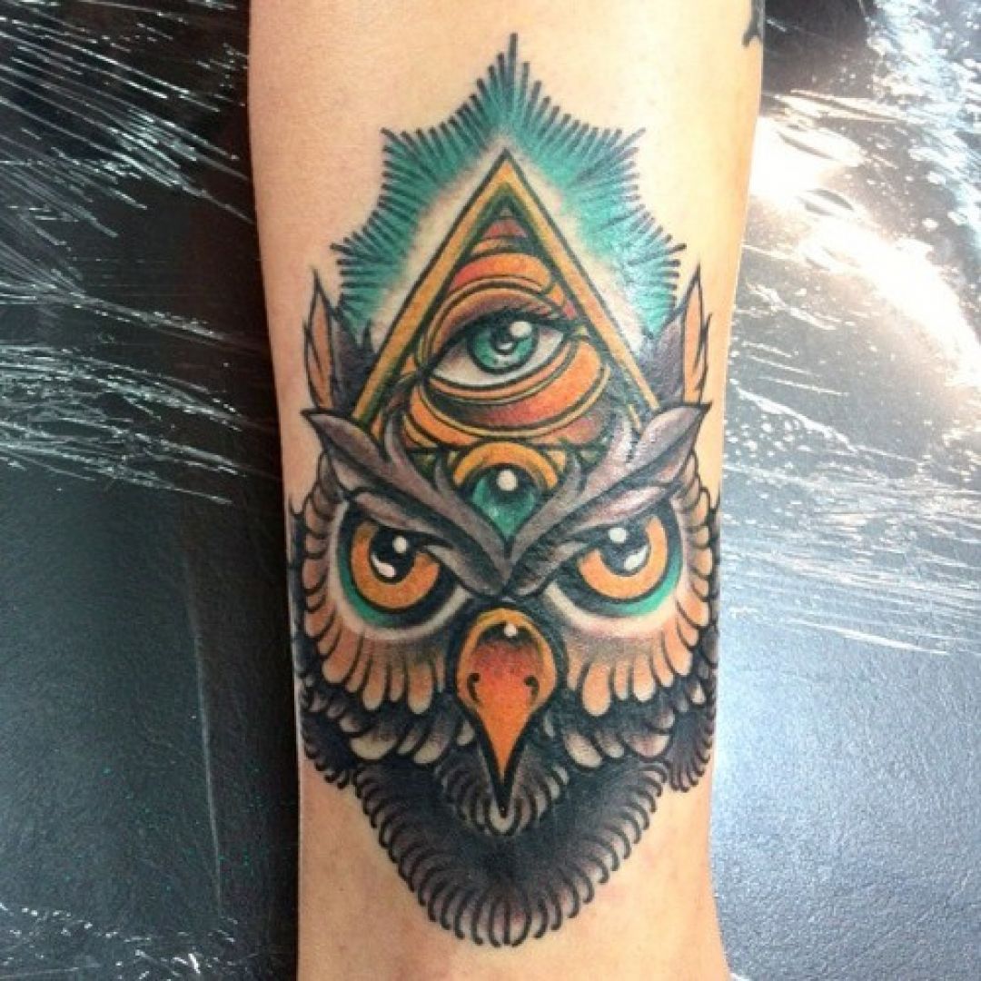 Searching for astonishing tattoo Check these AllSeeing Eye tattoos with  owl
