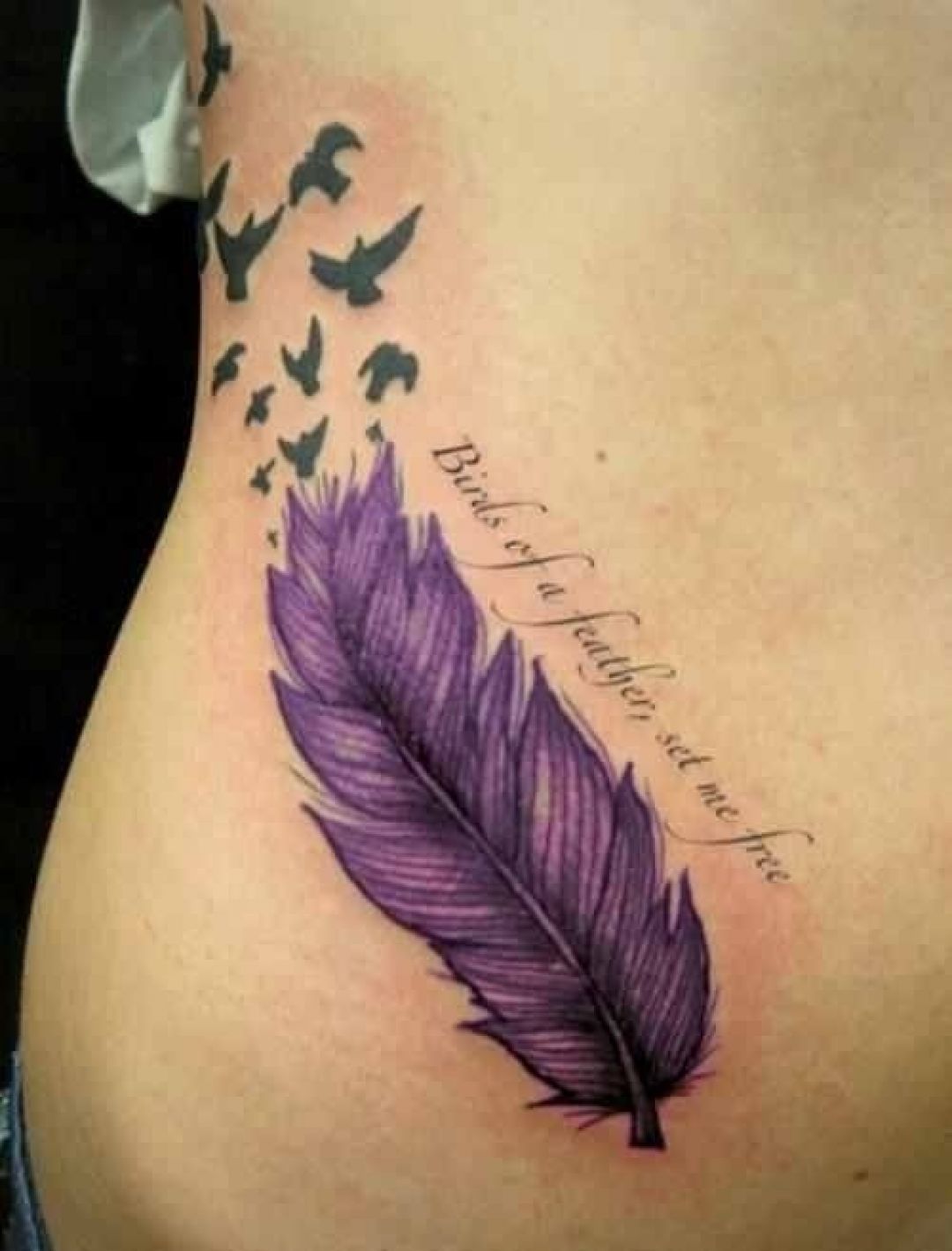 ✓[100+] Quote Feather Bird Side Tattoo Design (png / jpg) (2023)
