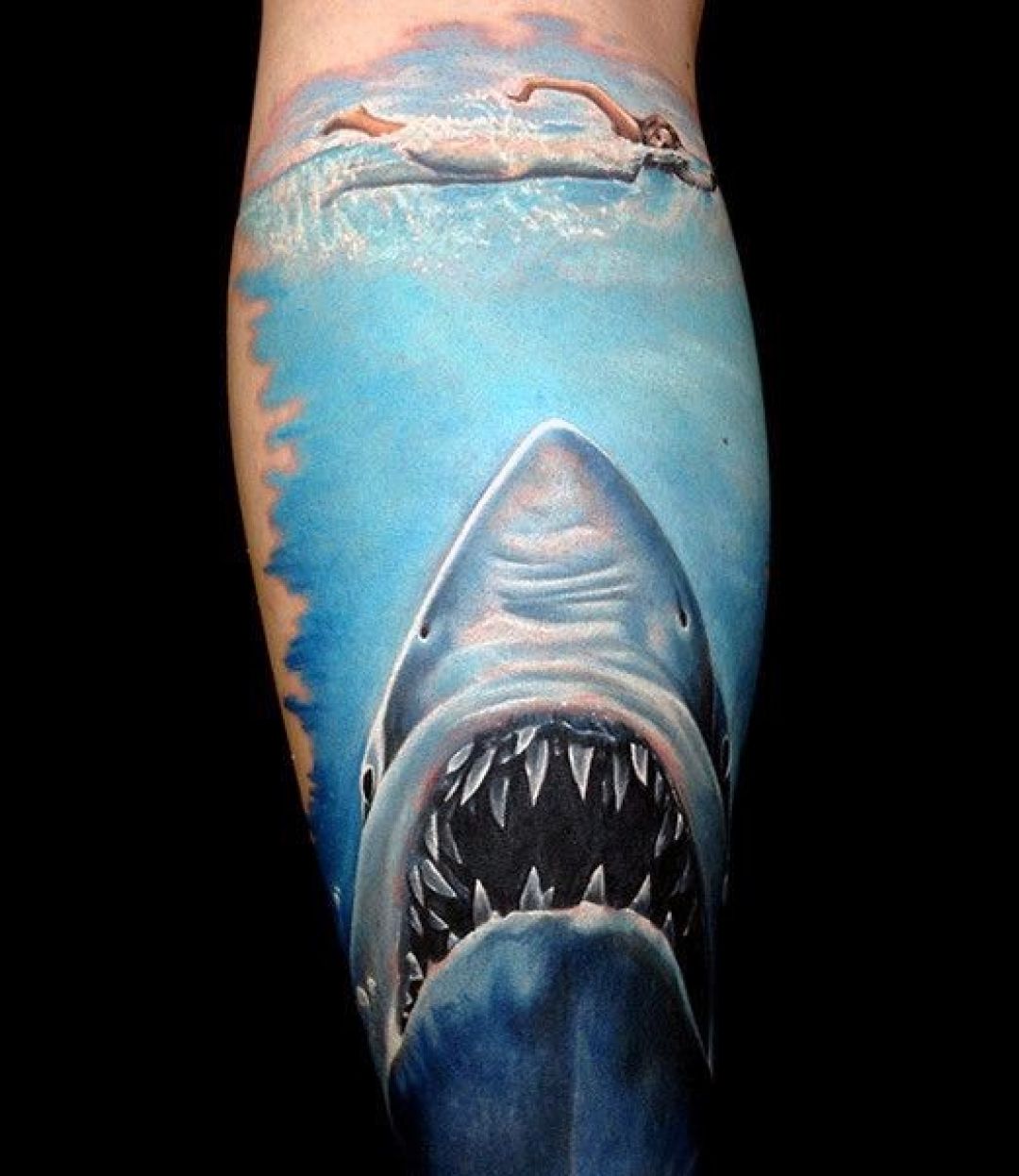✓[100+] Shark Leg Tattoo Design For Women (female) (png / jpg) (2023)