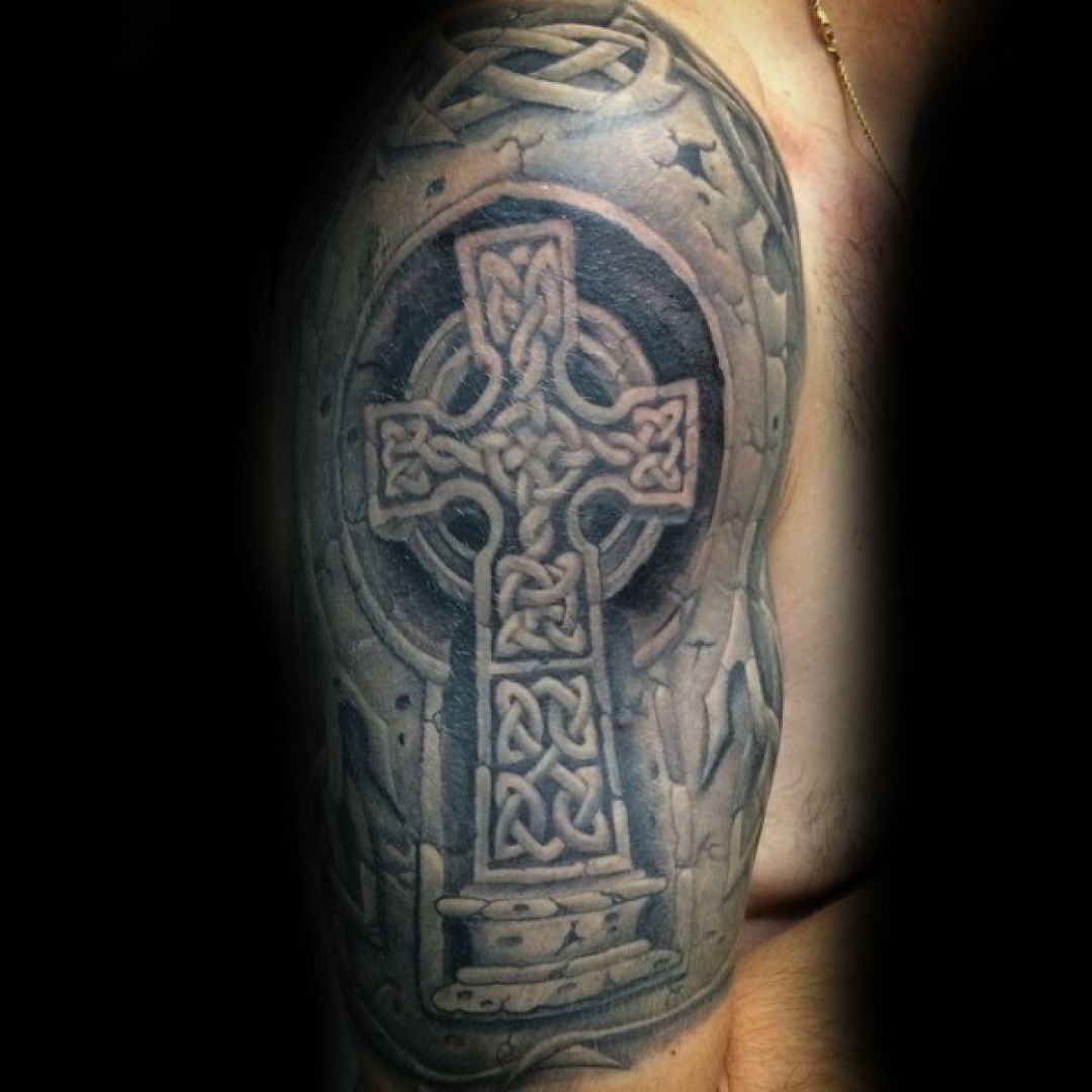 ✓[100+] Celtic Cross Shoulder Tattoo Design (png / jpg) (2023)