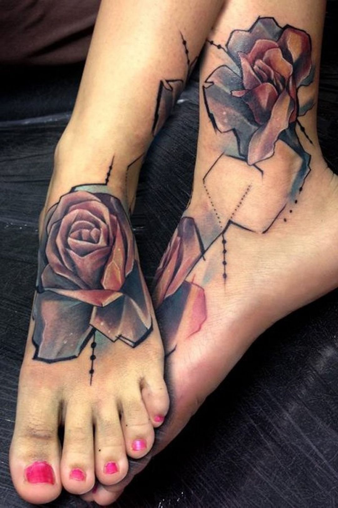 ✓[100+] Colorful Ink Foot Tattoo Design For Women (female) (png / jpg)  (2023)