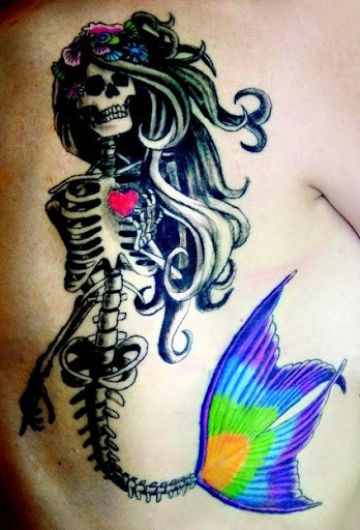 ✓[100+] Cool Mermaid Back Tattoo Design (png / jpg) (2023)