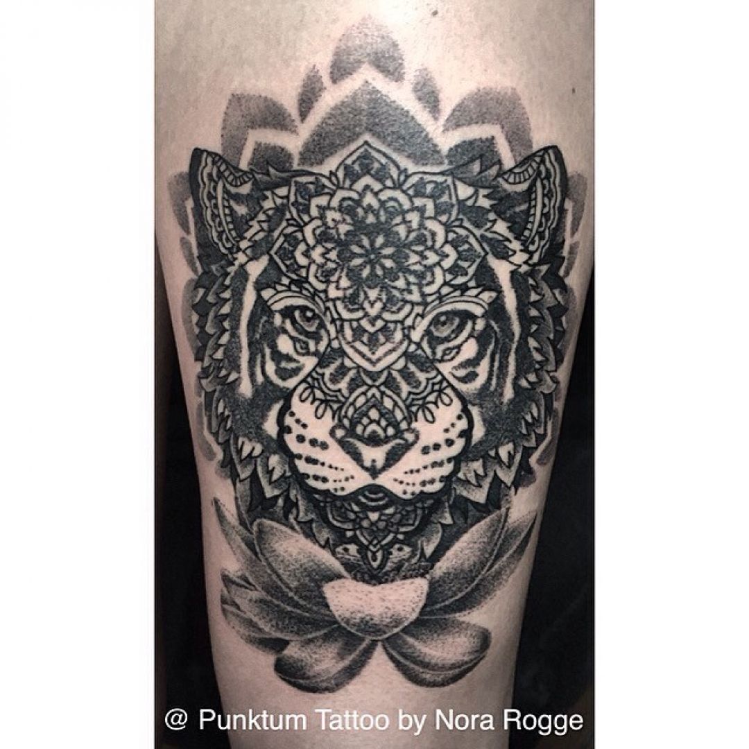 ✓[100+] Ink Black Tiger Head Tattoo Design (png / jpg) (2023)