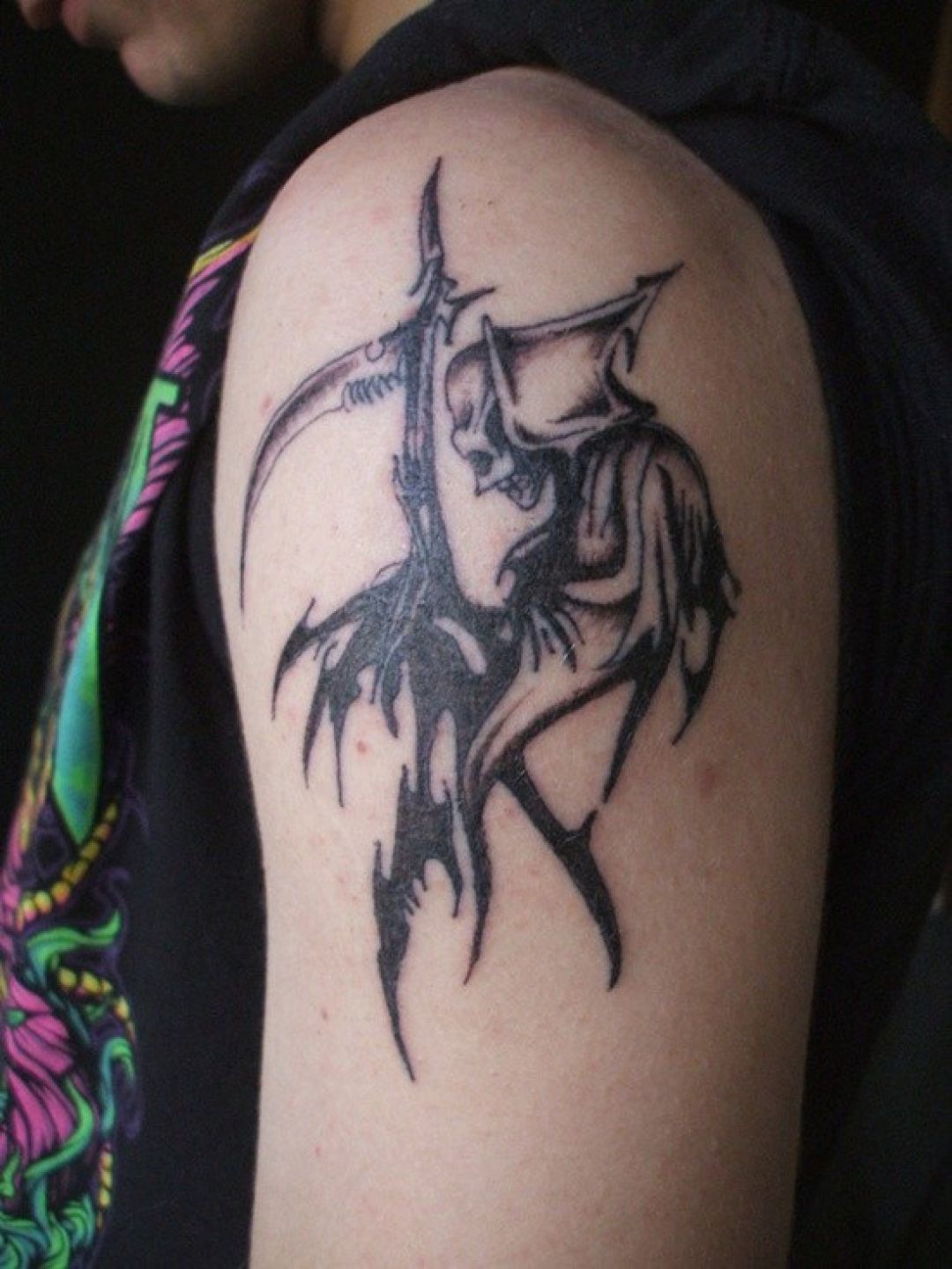✓[100+] Ink Death Shoulder Tattoo Design (png / jpg) (2023)