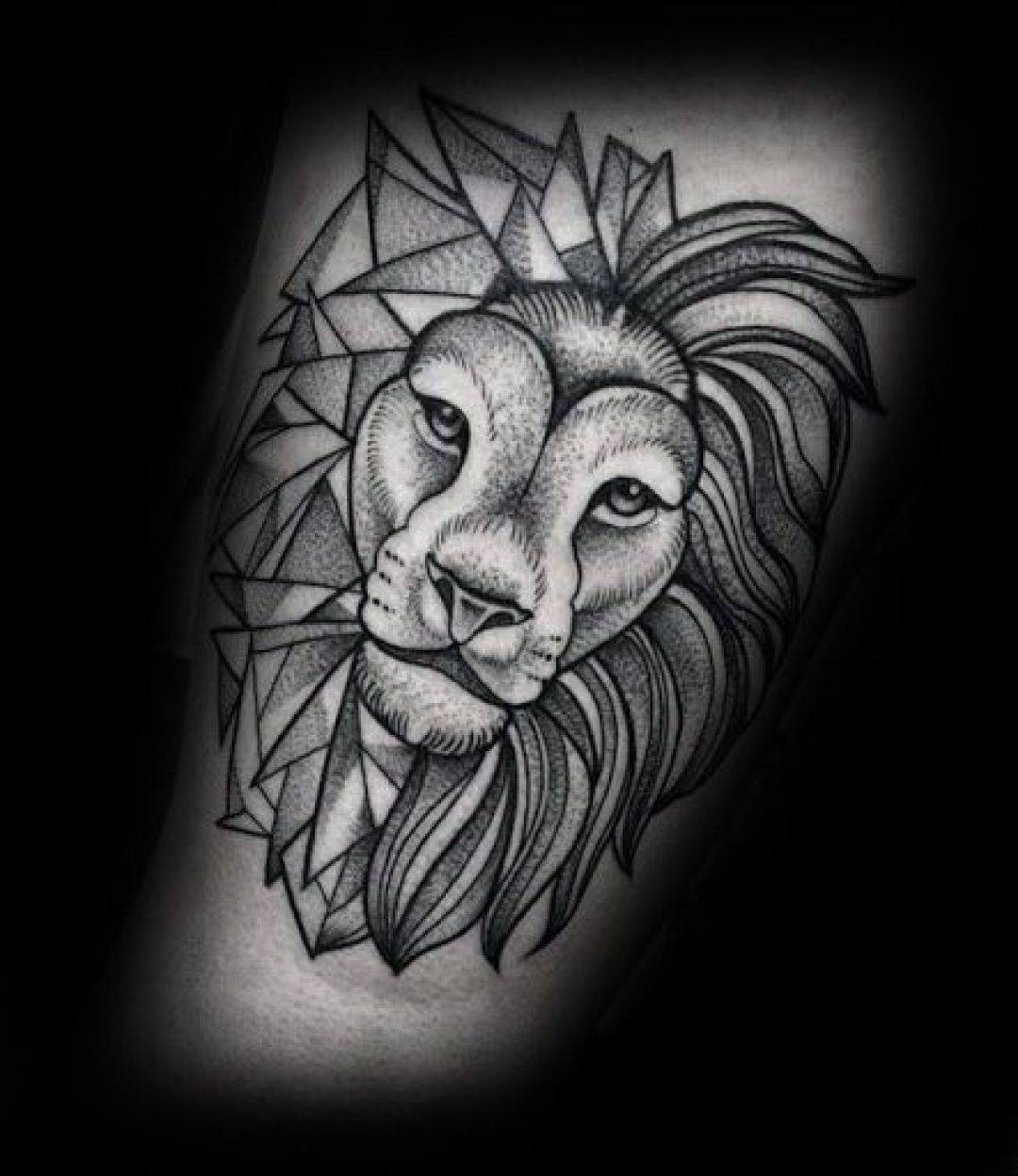 ✓[100+] Ink Simple Black Lion Head Tattoo Design (png / jpg) (2023)