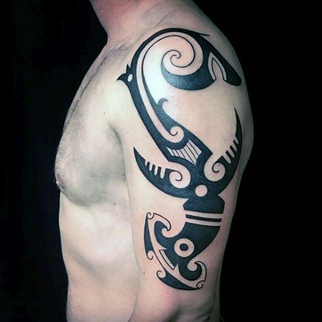 ✓[100+] Ink Tribal Black Shark Arm Tattoo Design (png / jpg) (2023)