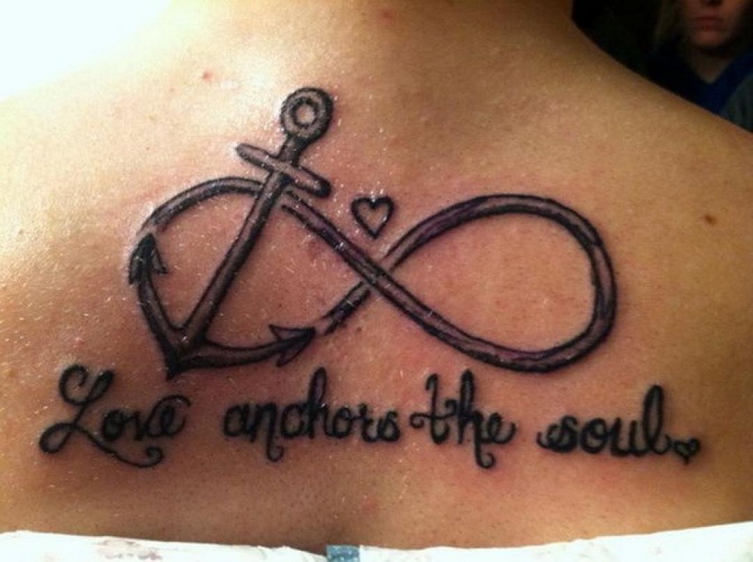 ✓[100+] Lettering Anchor Infinity Love Back Tattoo Design (png / jpg) (2023)