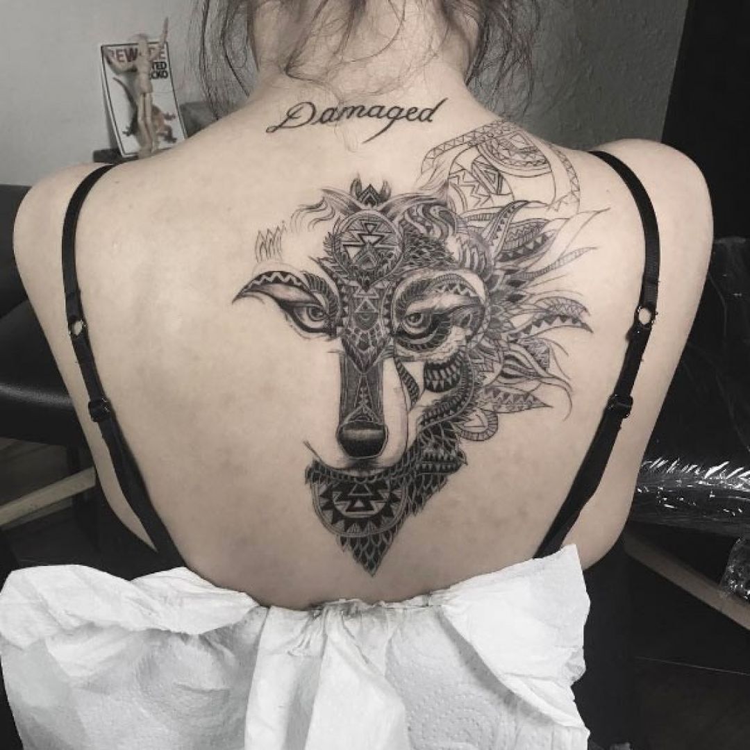 ✓[100+] Lettering Wolf Back, Head Tattoo Design (png / jpg) (2023)