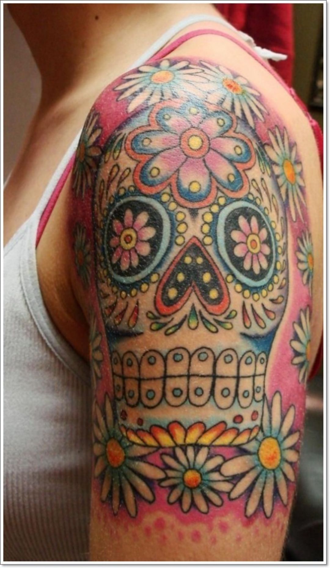 ✓[100+] Mexican Skull Sleeve Tattoo Design (png / jpg) (2023)