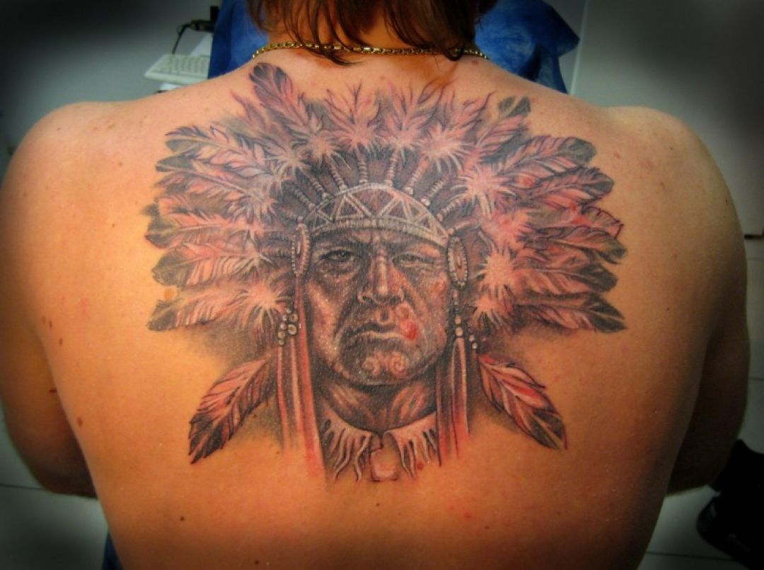 ✓[100+] Native American Head, Back Tattoo Design (png / jpg) (2023)