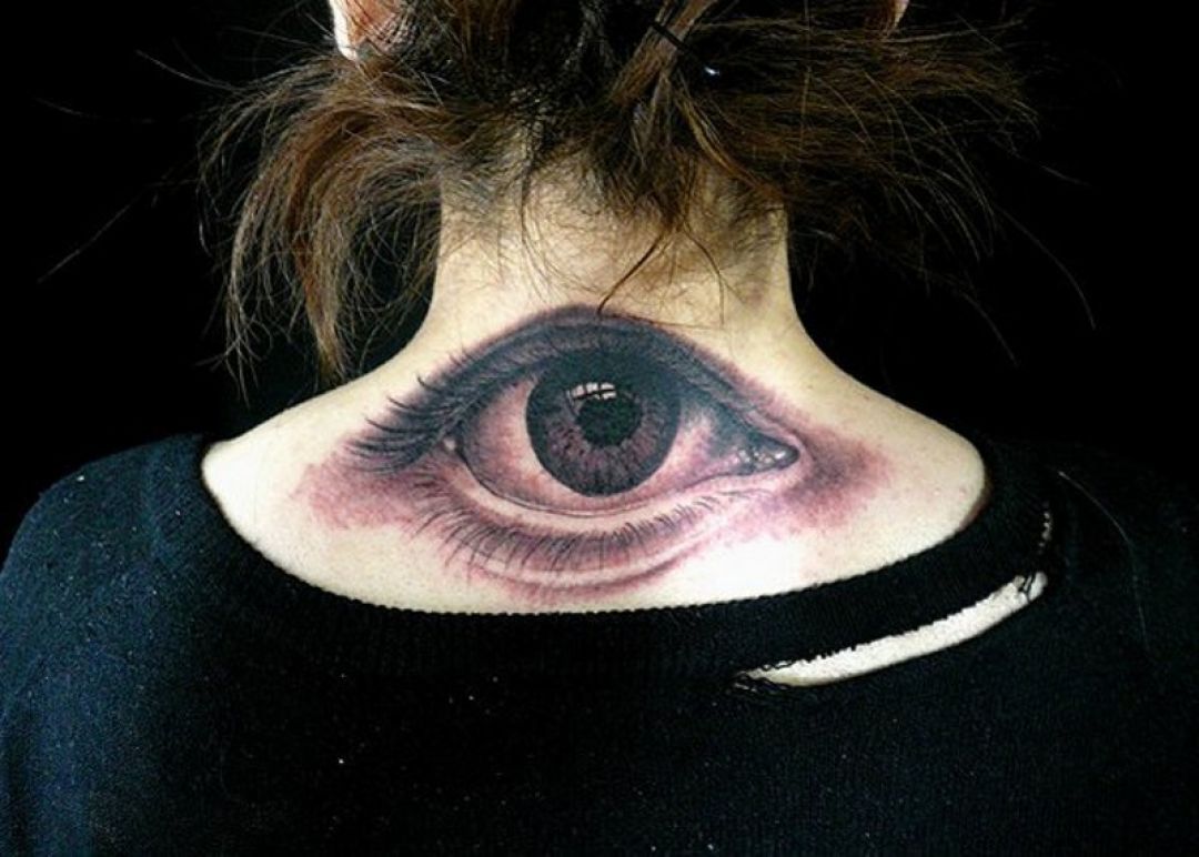 ✓[100+] Realistic Black & White Eye Back Tattoo Design (png / jpg) (2023)