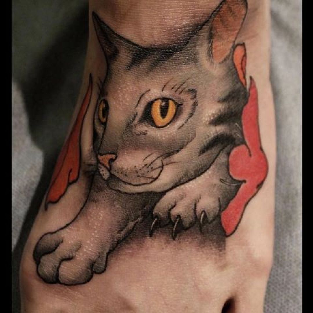 ✓[100+] Small Cat Foot Tattoo Design (png / jpg) (2023)