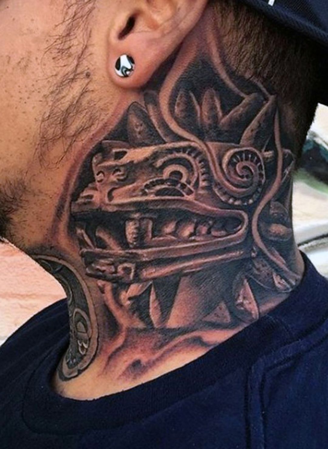 ✓[100+] Tribal Black & White Neck Tattoo Design (png / jpg) (2023)