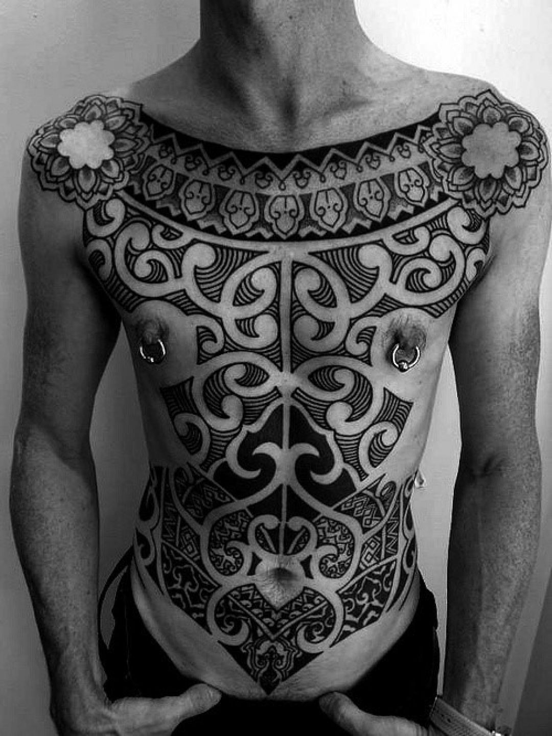 ✓[100+] Tribal Chest Tattoo Design (png / jpg) (2023)