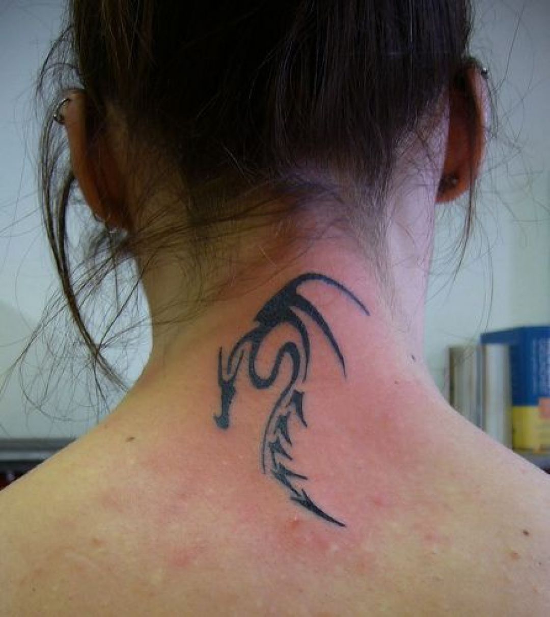 ✓[100+] Tribal Dragon Neck Tattoo Design (png / jpg) (2023)