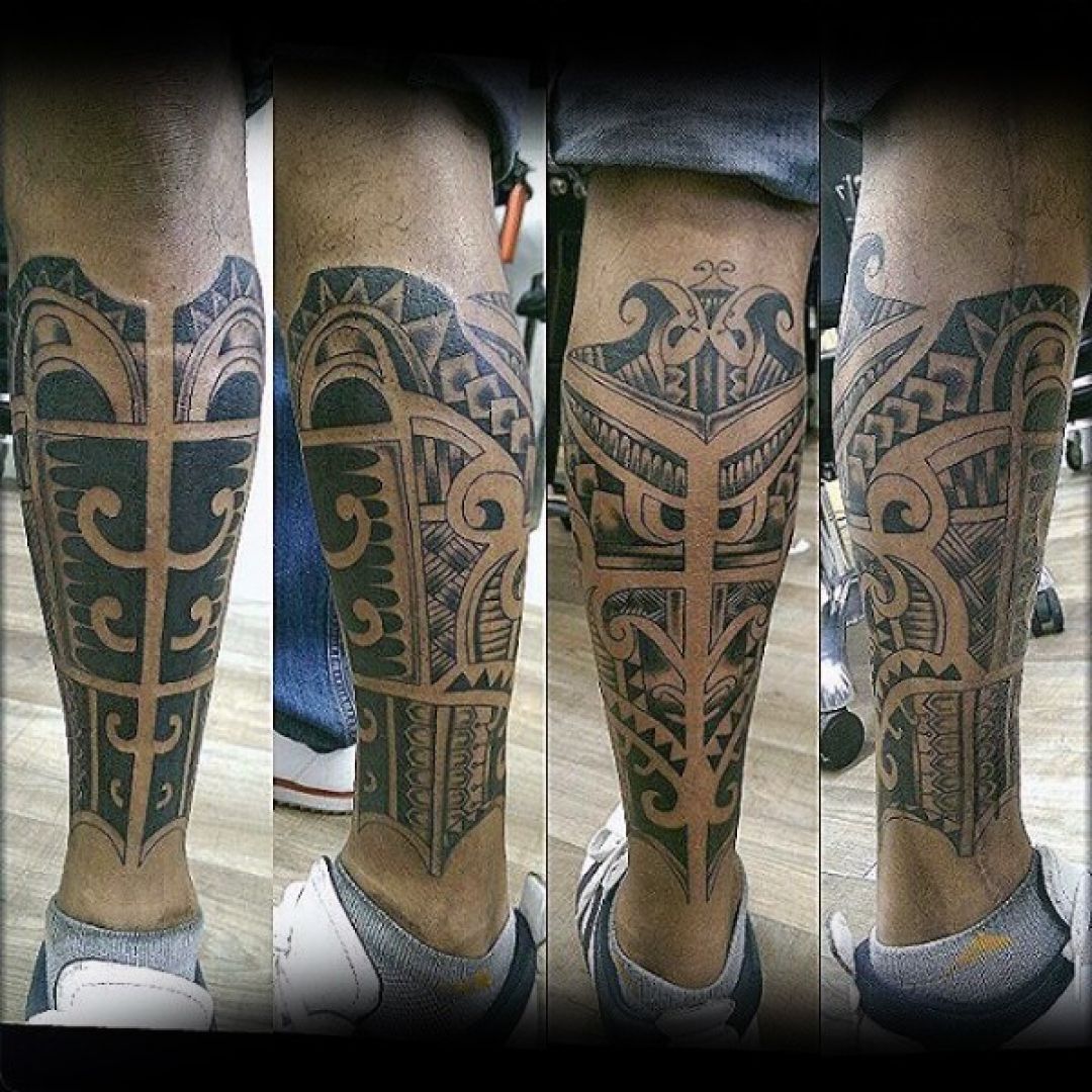 ✓[100+] Tribal Ink Black Armor Leg Tattoo Design (png / jpg) (2023)