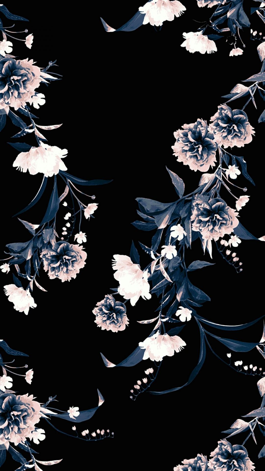 ✓[70+] Black floral. phone background. iPhone wallpaper - Android / iPhone HD  Wallpaper Background Download (png / jpg) (2023)