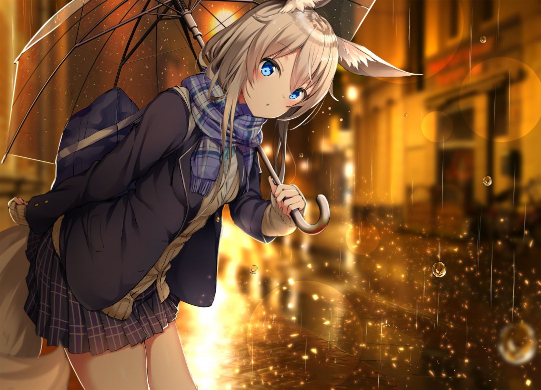 ✓[2110+] Anime Girl Umbrella Rain - Android / iPhone HD Wallpaper  Background Download (png / jpg) (2023)