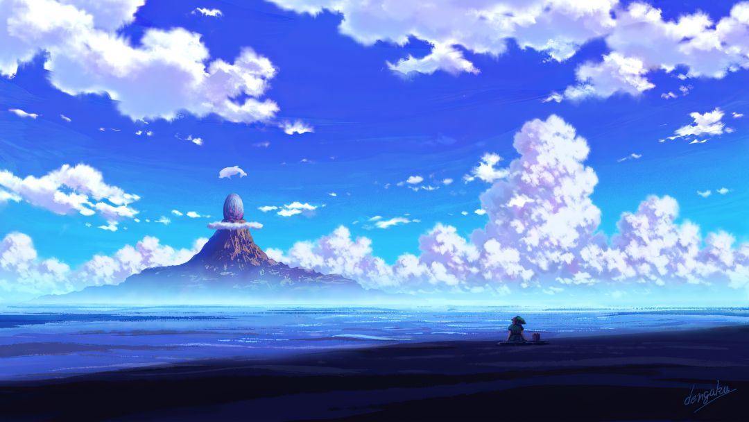 ✓[2110+] Anime Scenery Sitting - Android / iPhone HD Wallpaper Background  Download (png / jpg) (2023)