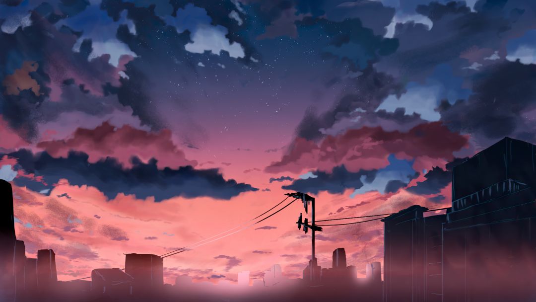 ✓[2110+] Anime Original Cable Lines - Android / iPhone HD Wallpaper  Background Download (png / jpg) (2023)