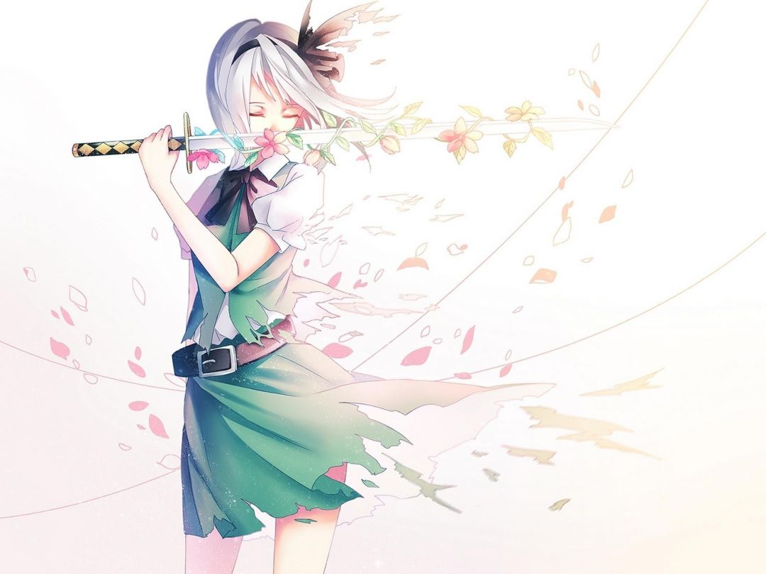 ✓[60+] Anime Girl With Flower Sword Desktop Background Wallpaper - Large -  Android / iPhone HD Wallpaper Background Download (png / jpg) (2023)