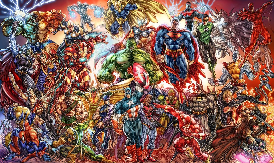 ✓[50+] Collage Of Marvel And DC Characters Full HD Wallpaper and Background  - Android / iPhone HD Wallpaper Background Download (png / jpg) (2023)