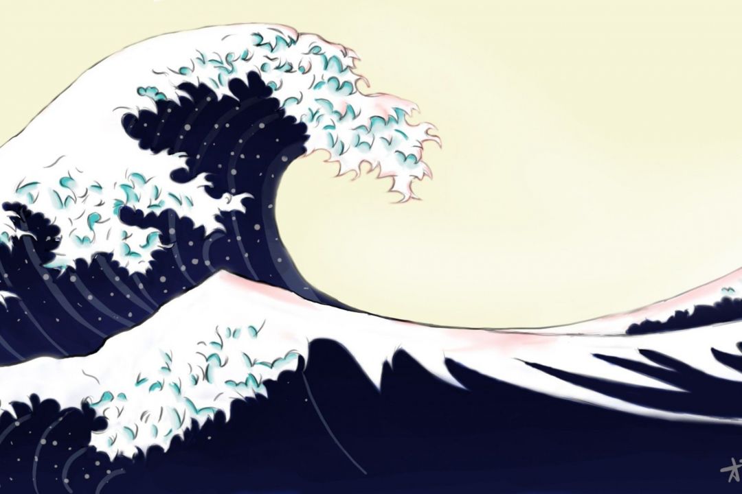 ✓[90+] Great wave off kanagawa artwork blue ocean wallpaper. AllWallpaper -  Android / iPhone HD Wallpaper Background Download (png / jpg) (2023)
