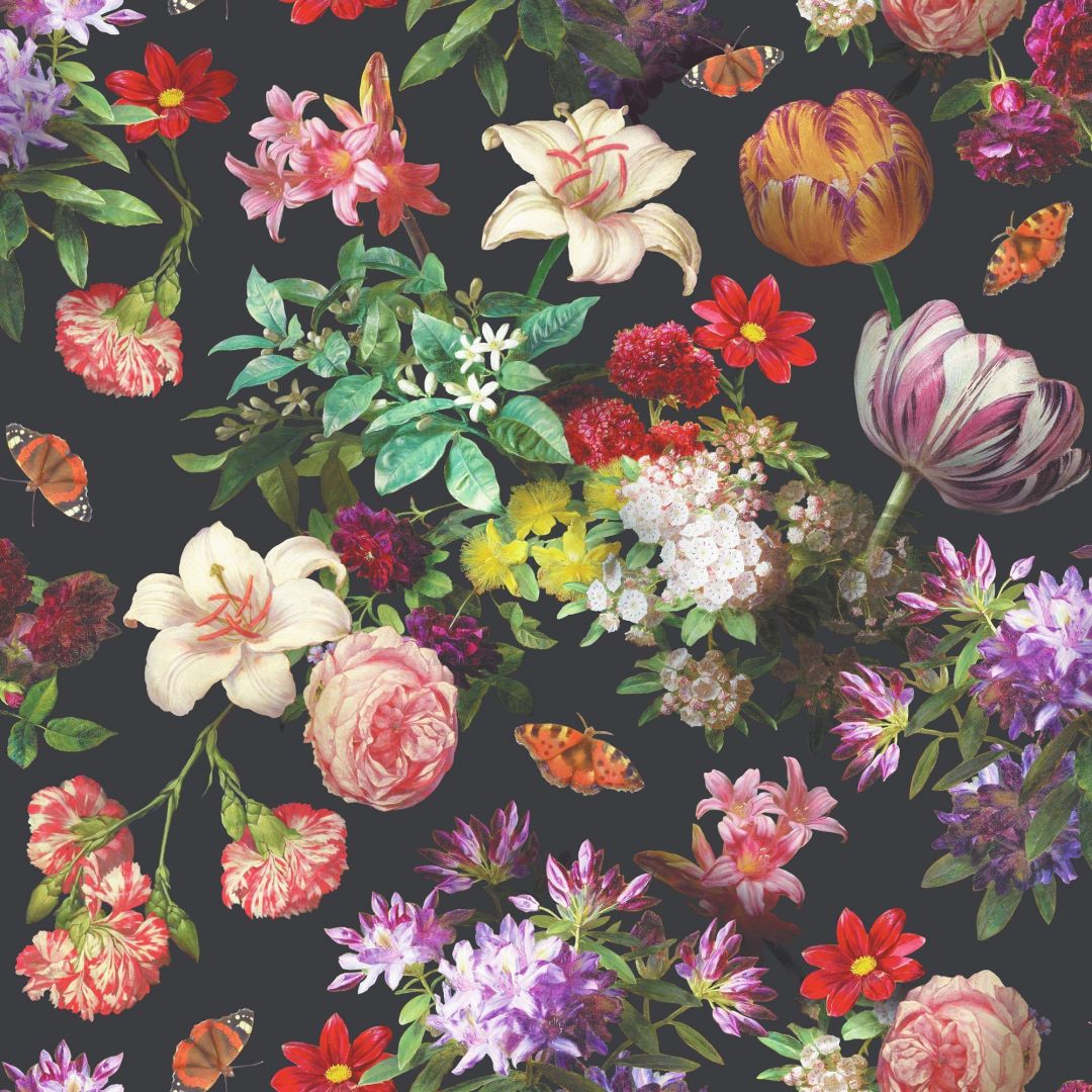 ✓[105+] Brigitte Black Floral Wallpaper. Departments. DIY at B&Q - Android  / iPhone HD Wallpaper Background Download (png / jpg) (2023)