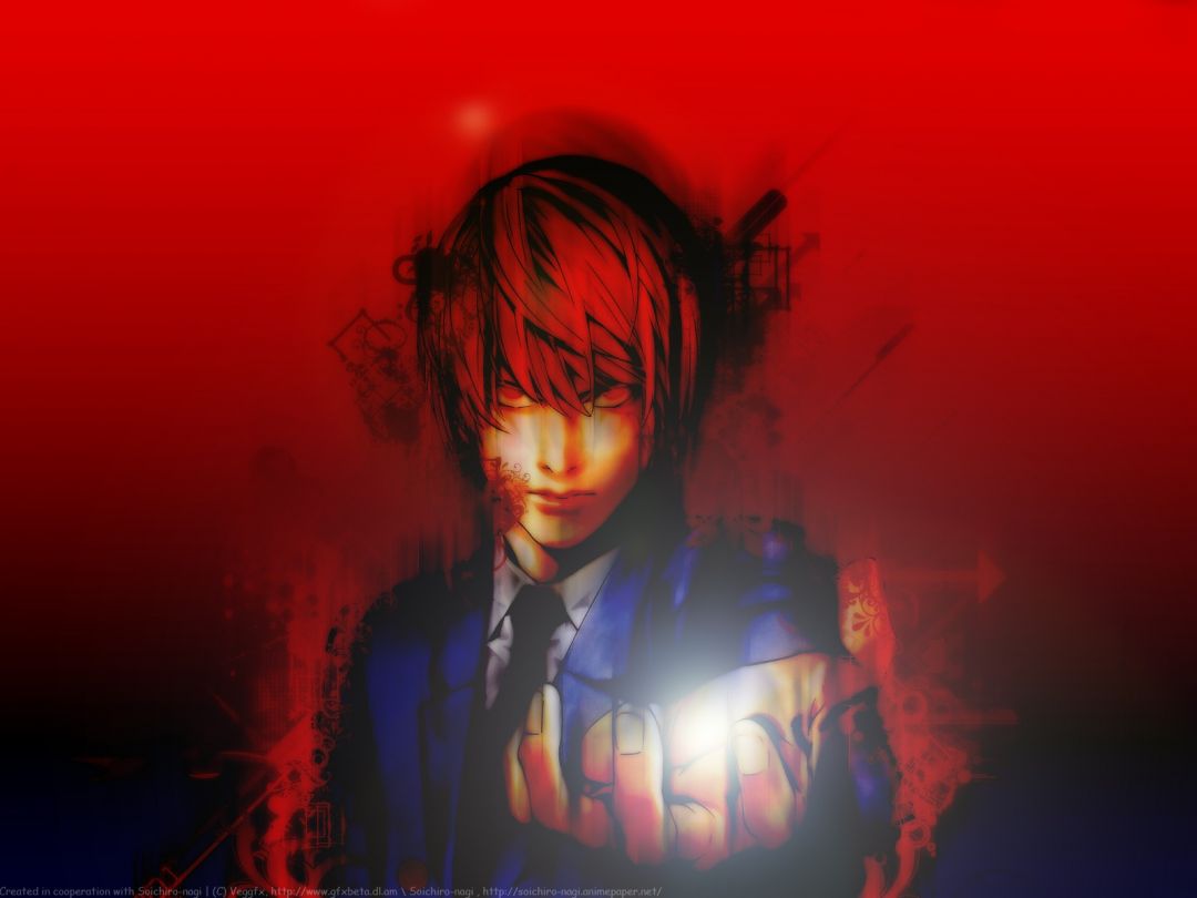 ✓[122195+] Red Background Yagami Light Anime Death Note - Android / iPhone HD  Wallpaper Background Download (png / jpg) (2023)