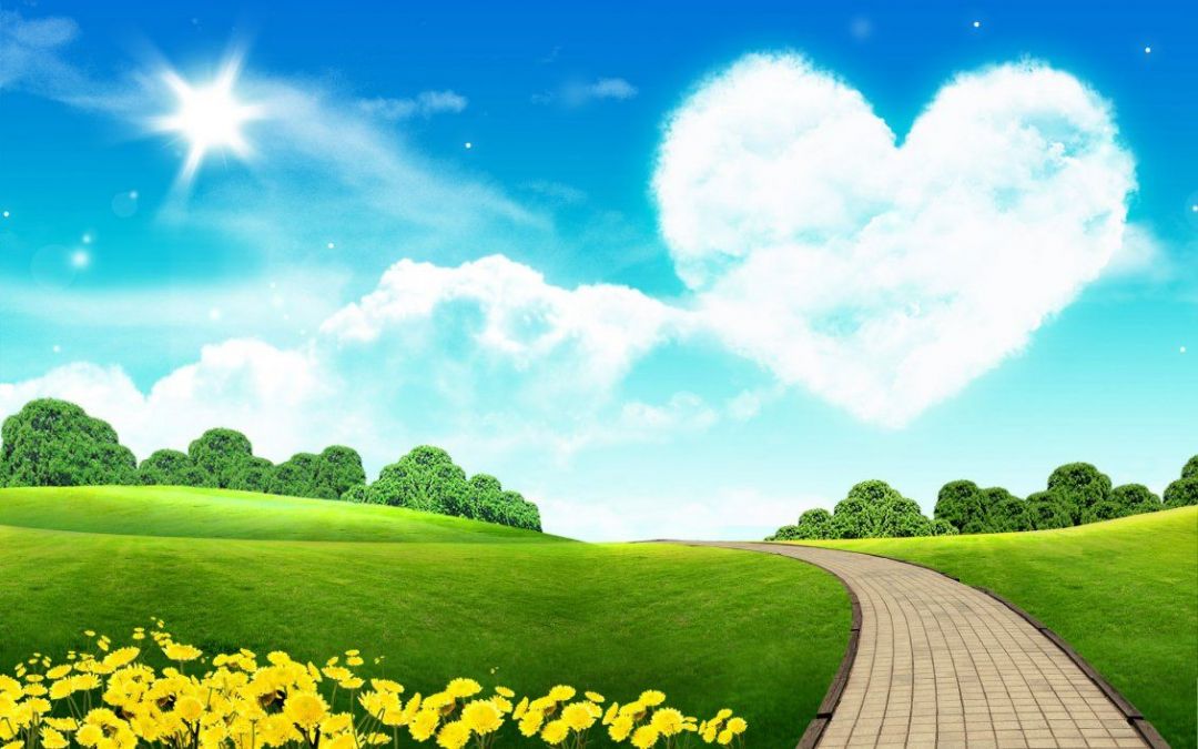 ✓[80+] Big heart on the sky - beautiful nature landscape - Android / iPhone HD  Wallpaper Background Download (png / jpg) (2023)