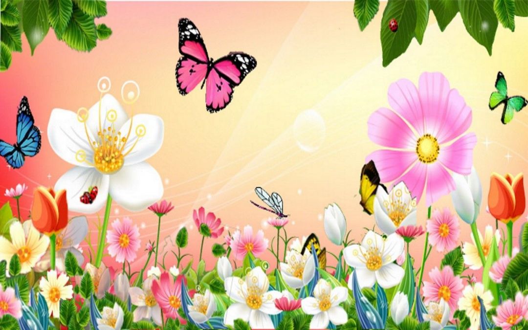 ✓[90+] Flowers: Garden Pretty Nature Pink Summer Spring Flowers Butterfly -  Android / iPhone HD Wallpaper Background Download (png / jpg) (2023)