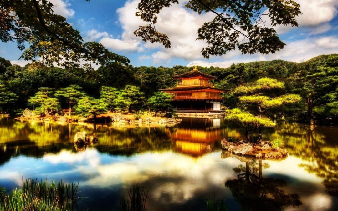 ✓[190+] Religious: Japanese Temple Heavenly Location Golden Pavilion Japan  - Android / iPhone HD Wallpaper Background Download (png / jpg) (2023)