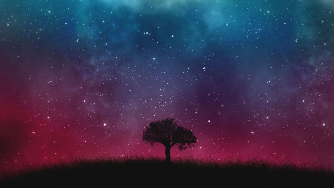 ✓[40+] Download 5760x3240 Lonely Tree, Starry Sky, Night, Cosmos, Galaxy -  Android / iPhone HD Wallpaper Background Download (png / jpg) (2023)
