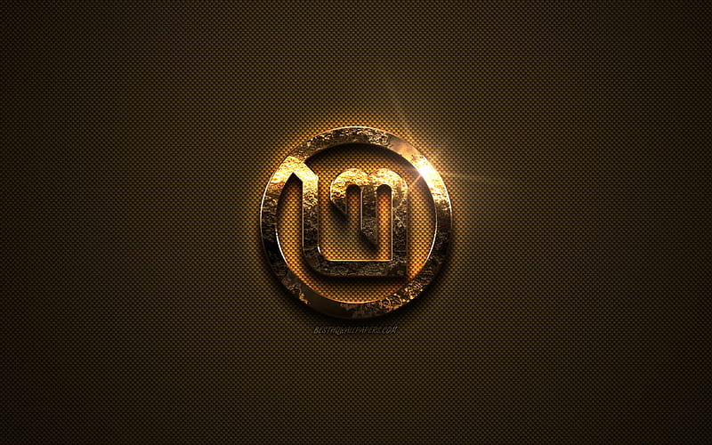 [2024] 🔥Windows 10 Gold Logo Creative Art Gold Texture Brown Carbon ...